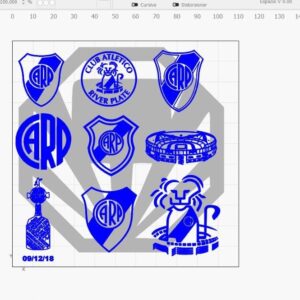 Escudos de River vector