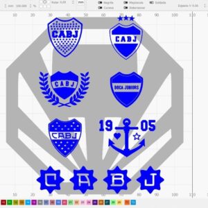 Escudos de Boca Juniors vector